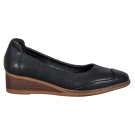 Vinceza Décolleté casual con zeppa nero