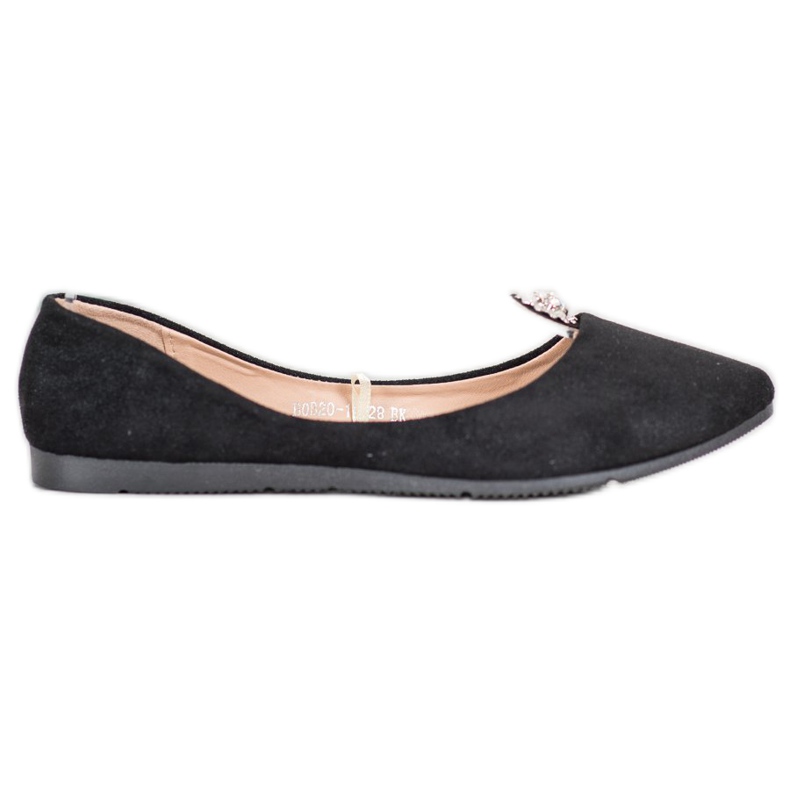 Ballerine Nere Con Ornamento VINCEZA nero