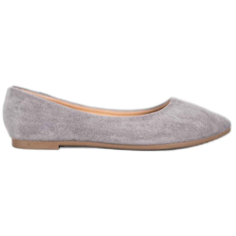 Ballerine classiche VINCEZA in camoscio grigio