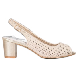 Goodin Tacchi alti traforati giallo