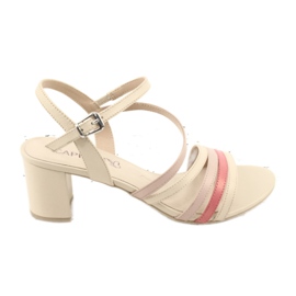 Sandali Caprice scarpe da donna 28304 beige rosso