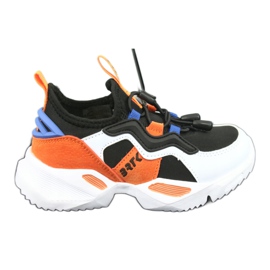 Scarpe sportive Bartek 75219 bianco nero blu arancia
