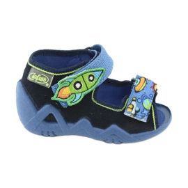 Pantofole per bambini Befado 250P091 blu navy