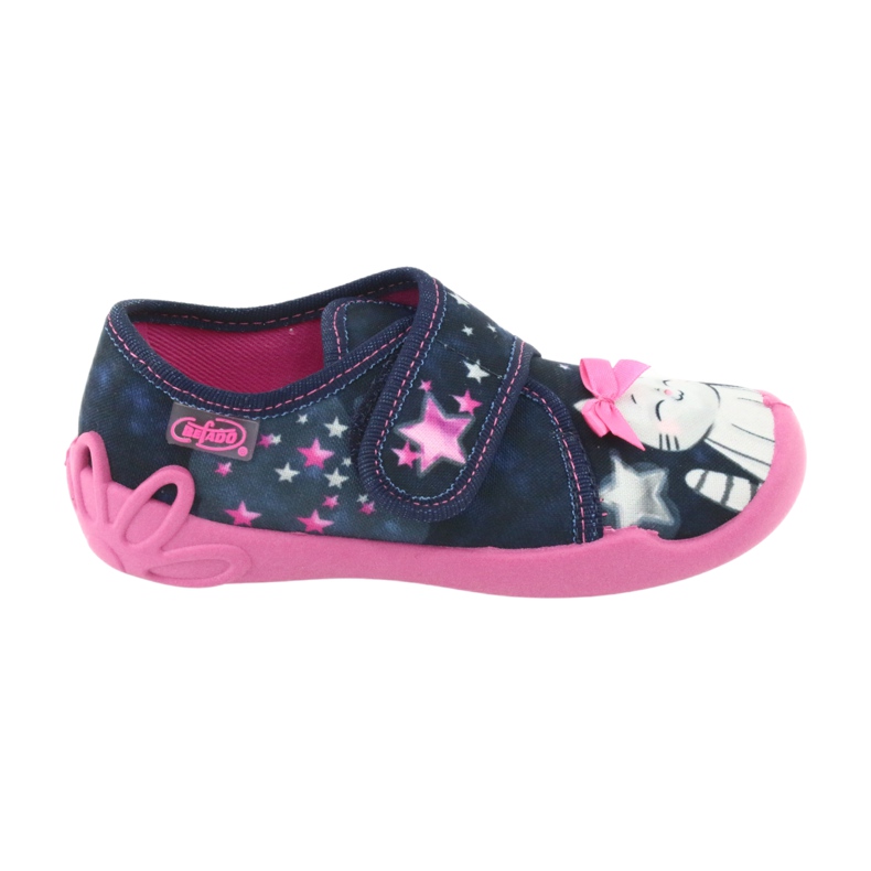 Scarpe per bambini Befado 122X003 blu navy rosa grigio