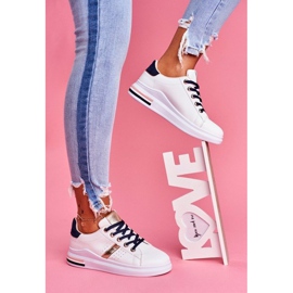 SEA Scarpe sportive da donna bianche e oro B0-227 bianco