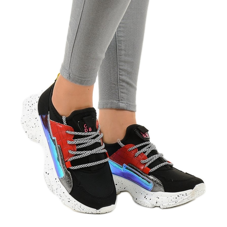 Sneakers nere decorate con HL-03 nero