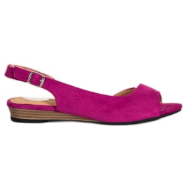 Comode scarpe VINCEZA in camoscio viola