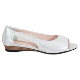 Ballerine Open Toe VINCEZA argento