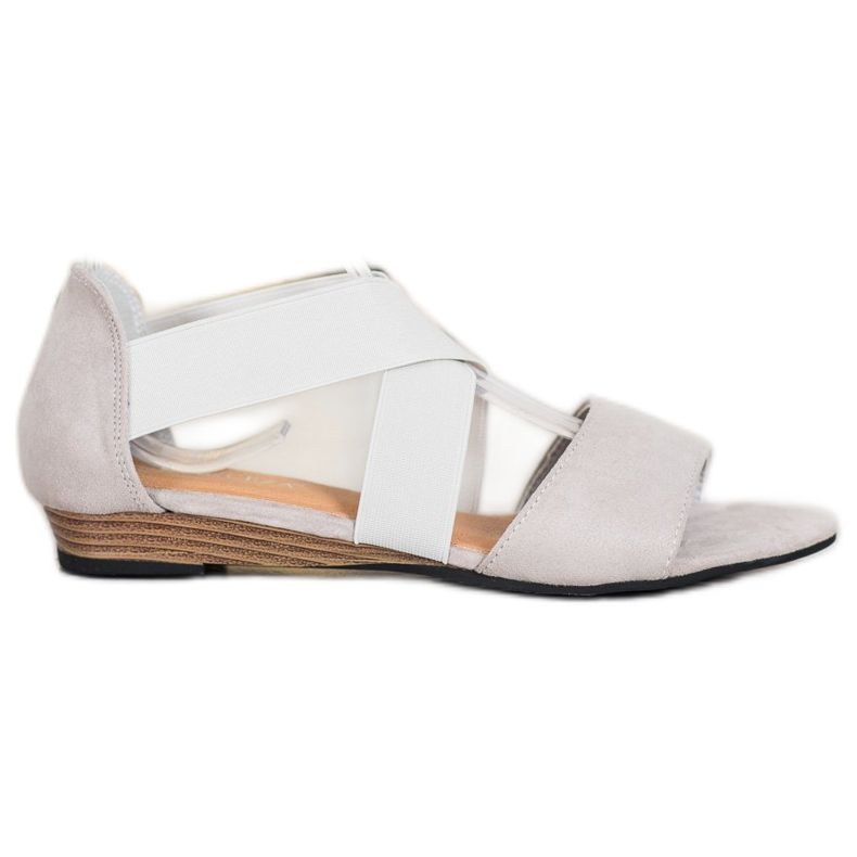 VINCEZA Slip On Sandali grigio