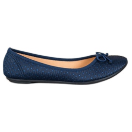 McKey Ballerina casual con fiocco blu navy blu