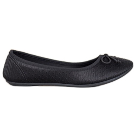 McKey Ballerina casual con fiocco nero
