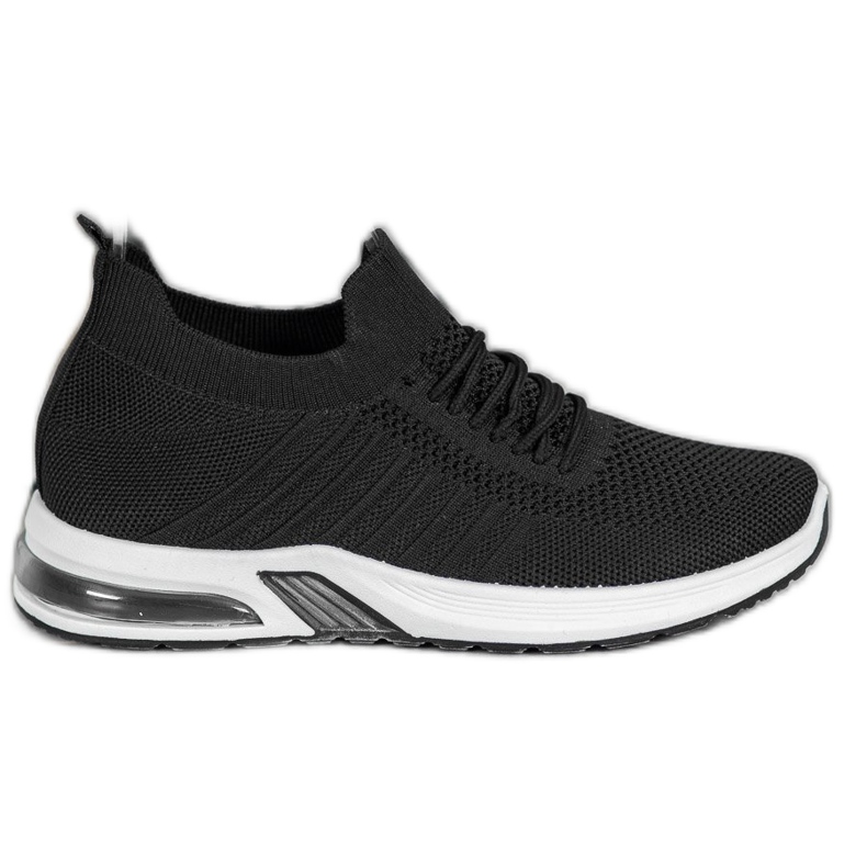 SHELOVET Scarpe tessili nere sulla piattaforma nero