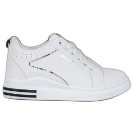 SHELOVET Scarpe Bianche Con Zeppa Nascosta bianco