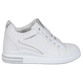 SHELOVET Scarpe Bianche Con Zeppa Nascosta bianco