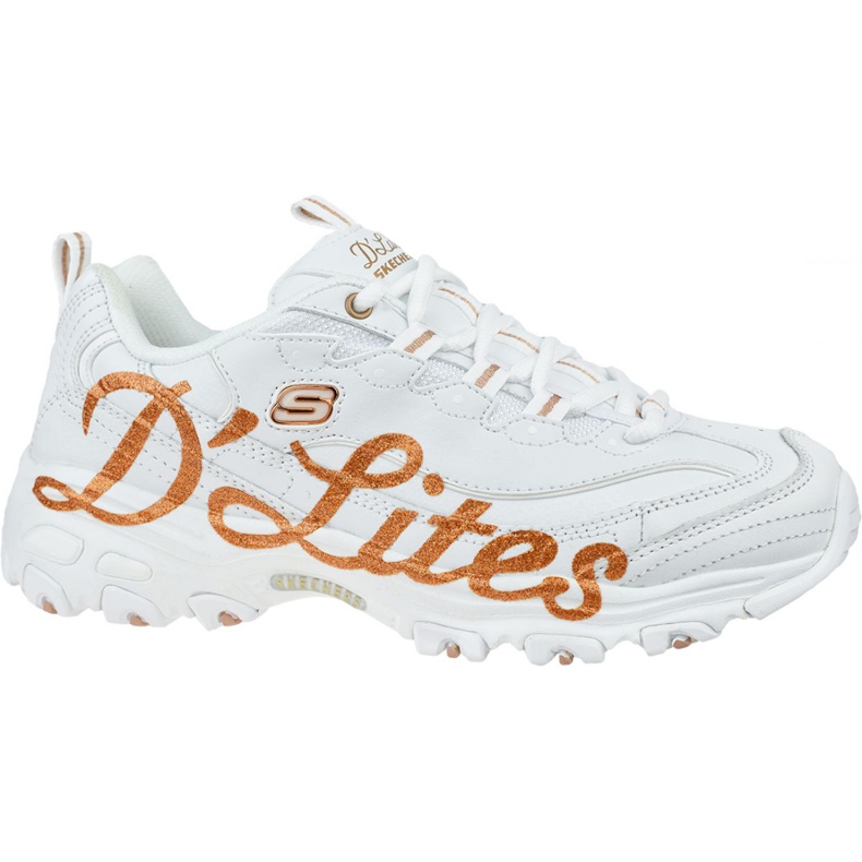 Scarpe Skechers D'Lites Glitzy City W 13165-WTRG bianca