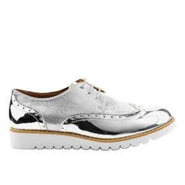 Scarpe Jazz Laccate Argento TL-61 d'argento