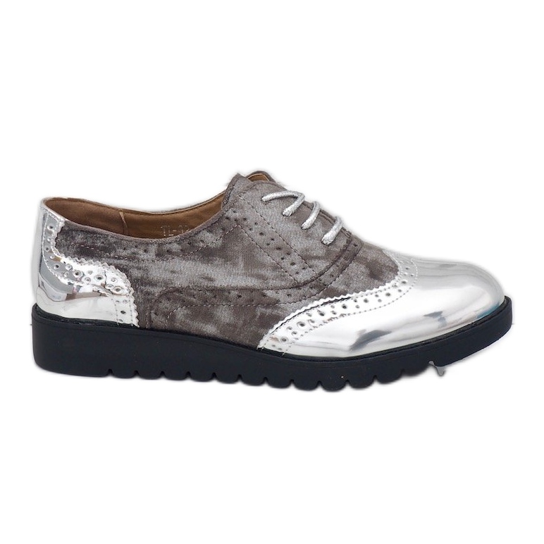Scarpa in camoscio rosso TL-62 grigio