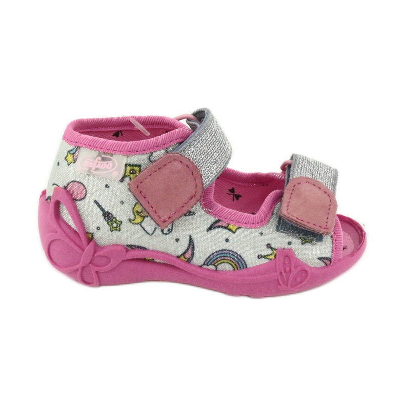 Scarpe per bambini Befado 242P100 rosa grigio