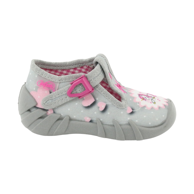 Scarpe per bambini Befado 110P359 rosa grigio