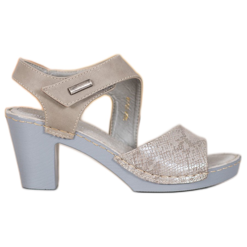 Sandali Leggeri Con Velcro VINCEZA grigio