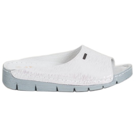 Goodin Comode pantofole in pelle grigio