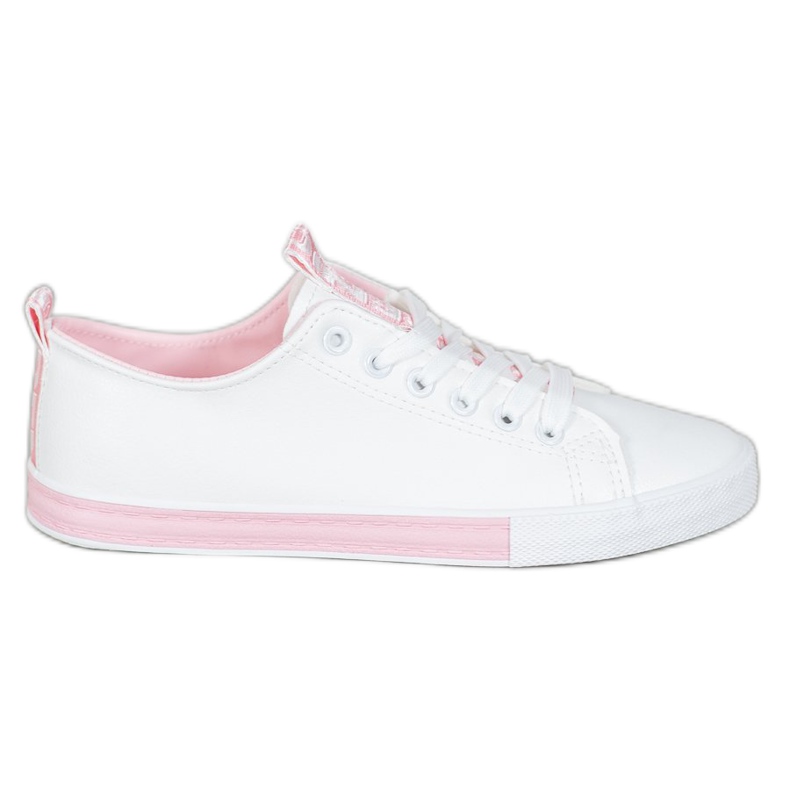 SHELOVET Sneakers Con Ecopelle Nice bianca