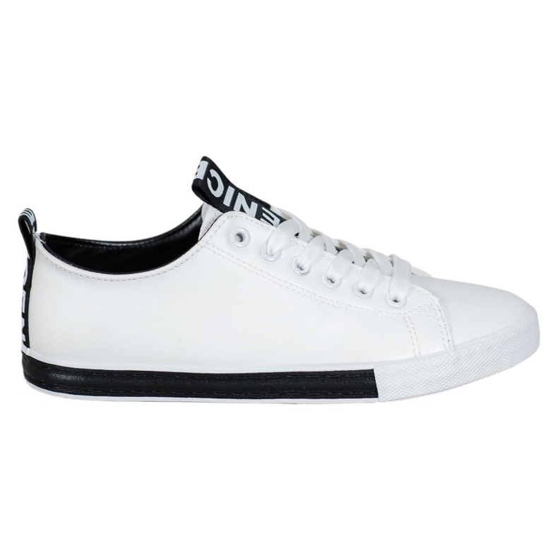 SHELOVET Sneakers Con Ecopelle Nice bianca