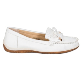 SHELOVET Mocassini Bianchi Con Ecopelle bianco