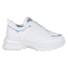 SHELOVET Sneakers Bianche Con Effetto Holo bianco