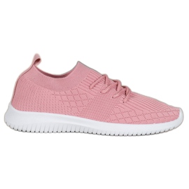 SHELOVET Scarpe sportive traforate rosa