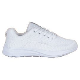 Bona Comode scarpe sportive bianche bianco