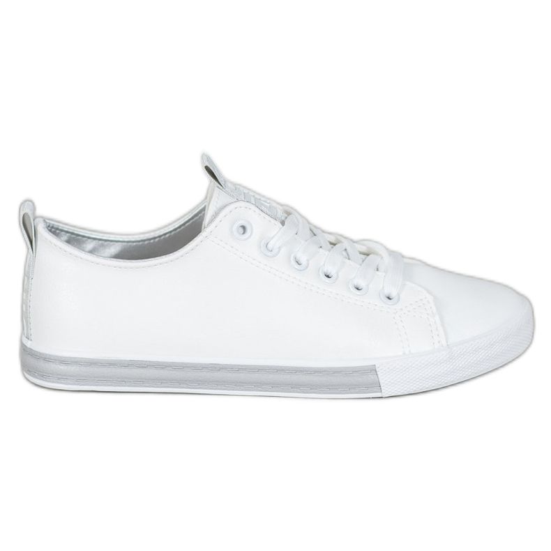 SHELOVET Sneakers Con Ecopelle Nice bianca