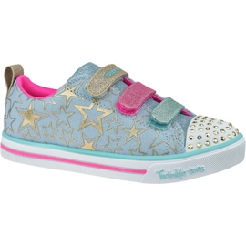 Scarpa Skechers Sparkle Lite-Stars The Limit Jr 314036L-LBMT blu rosa d'oro