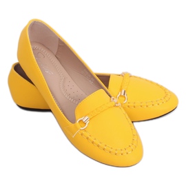 Mocassini donna miele A8636 Giallo