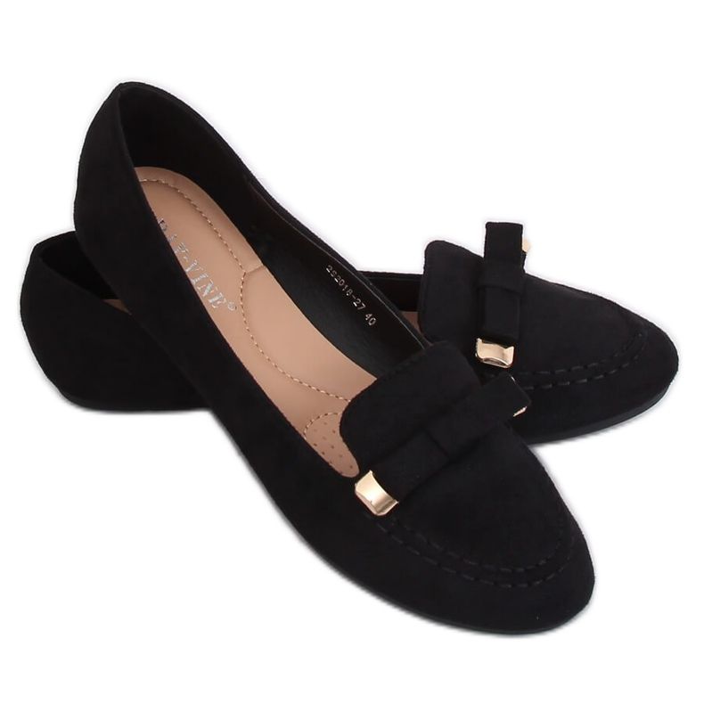 Mocassini neri da donna 2S2018-27 Black nero