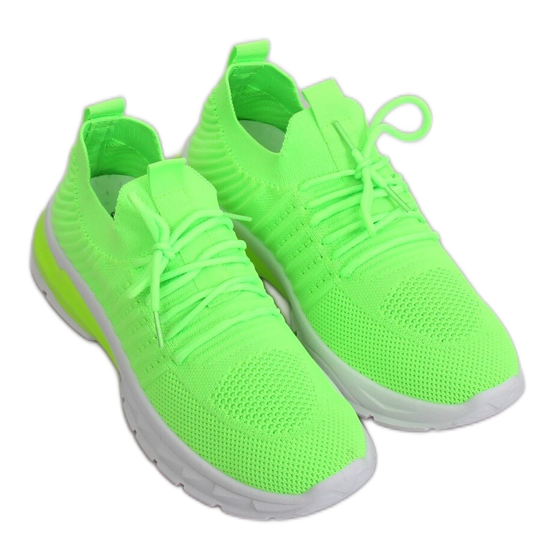 ZH-6 scarpe sportive al neon verde fluorescente