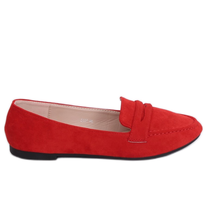 Mocassini da donna rossi 3900 Red rosso