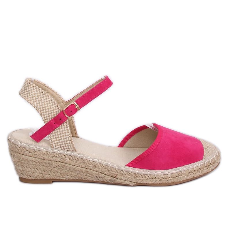 Espadrillas su zeppe fucsia LLI-3M85 Fucsia rosa