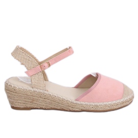 Espadrillas rosa su zeppe rosa LLI-3M85 Pink