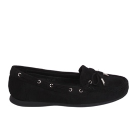 Mocassini neri da donna RQ-1 Black nero