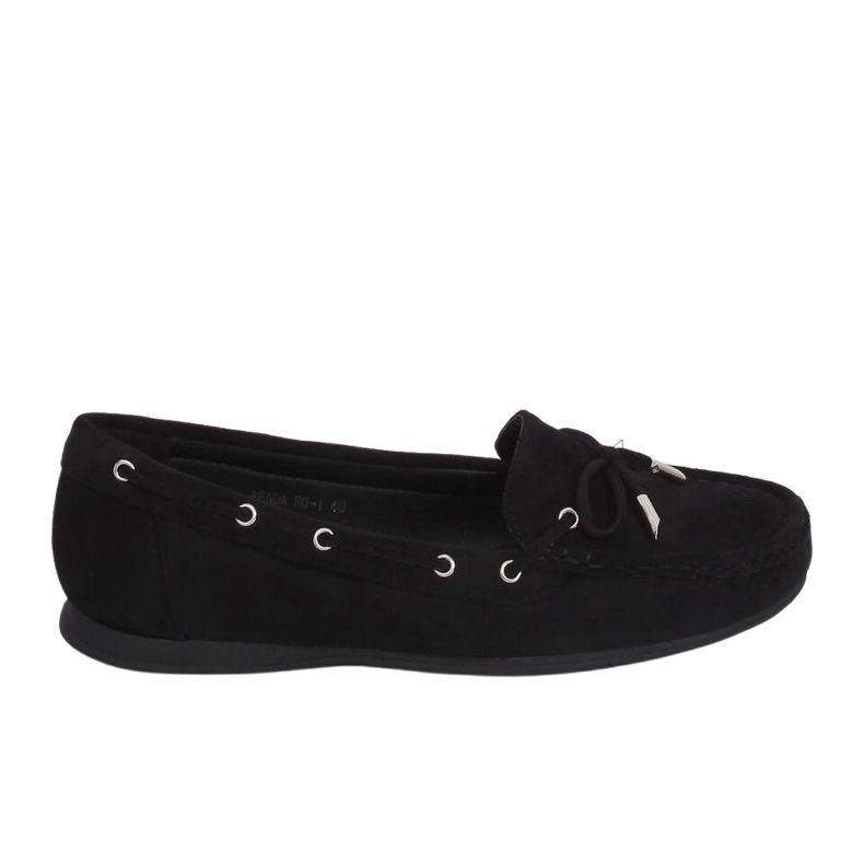 Mocassini neri da donna RQ-1 Black nero