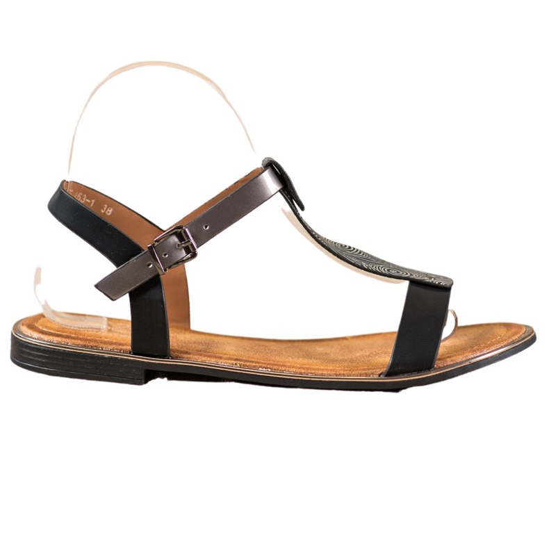 Small Swan Sandali Classici Con Ecopelle nero