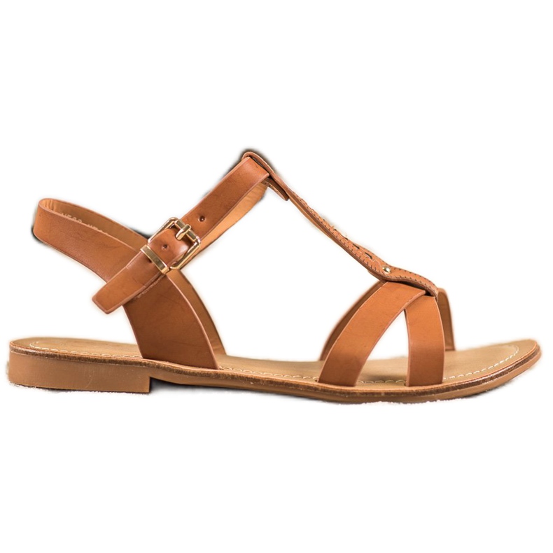 Small Swan Sandali marroni eleganti marrone