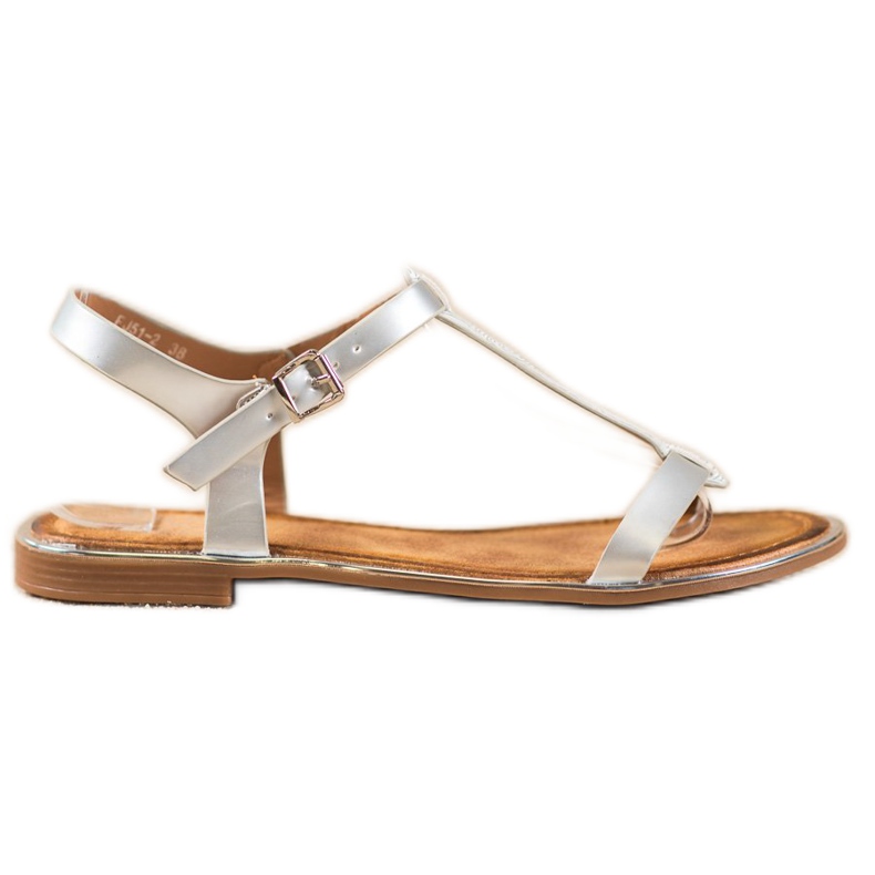 Small Swan Sandali Alla Moda Con Ecopelle grigio