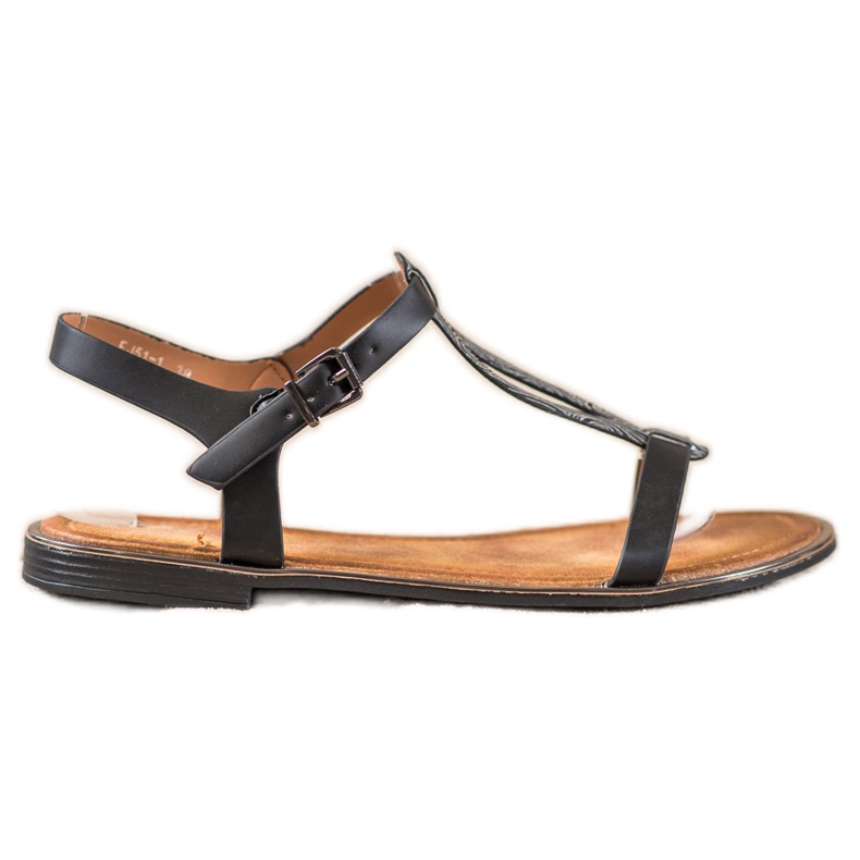 Small Swan Sandali Alla Moda Con Ecopelle nero