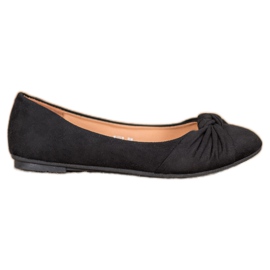 Clowse Comode ballerine in pelle scamosciata nero
