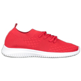 SHELOVET Scarpe sportive traforate rosso