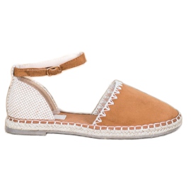Goodin Espadrillas Marroni Con Camoscio marrone