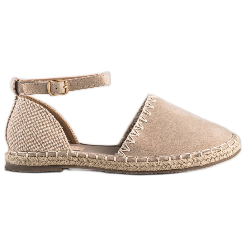 Goodin Espadrillas Beige Con Camoscio