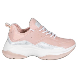 Kylie Sneakers comode sulla piattaforma rosa grigio